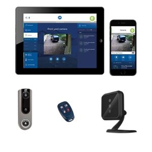 ADT Pulse touchscreen panel, mobile app, doorbell cam, keyfob