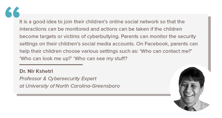 Dr. Nir Kshetri quote Internet Safety Guide for Kids
