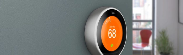 Nest thermostat at home