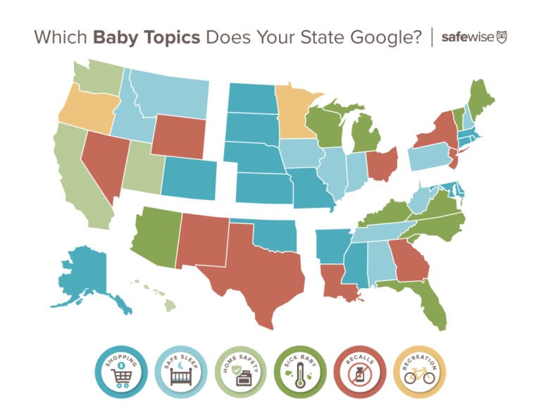 Which Baby Topics Does Your State Google? Infographic
