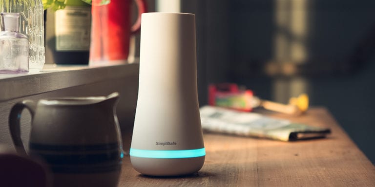 simplisafe hub in the kitchen