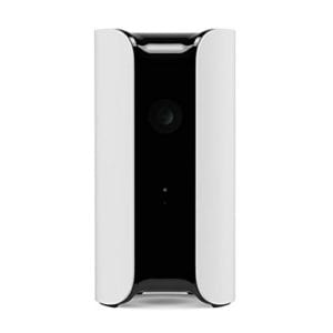 a white canary pro all-in-one security camera