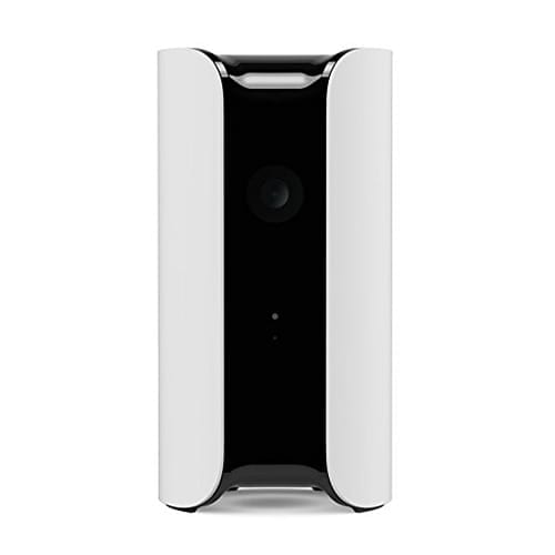 a white canary pro all-in-one security camera