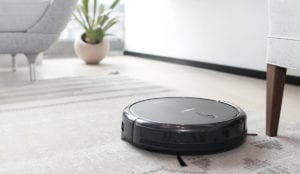 photo of Roomba on living room floor