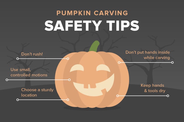 Pumpkin carving safety tips